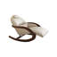 Chaise berçante en bois massif Minimalist-100506776