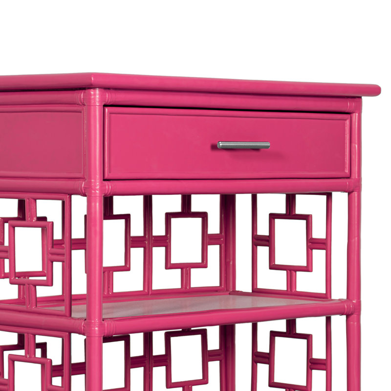 Sobe End Table, Hot Pink