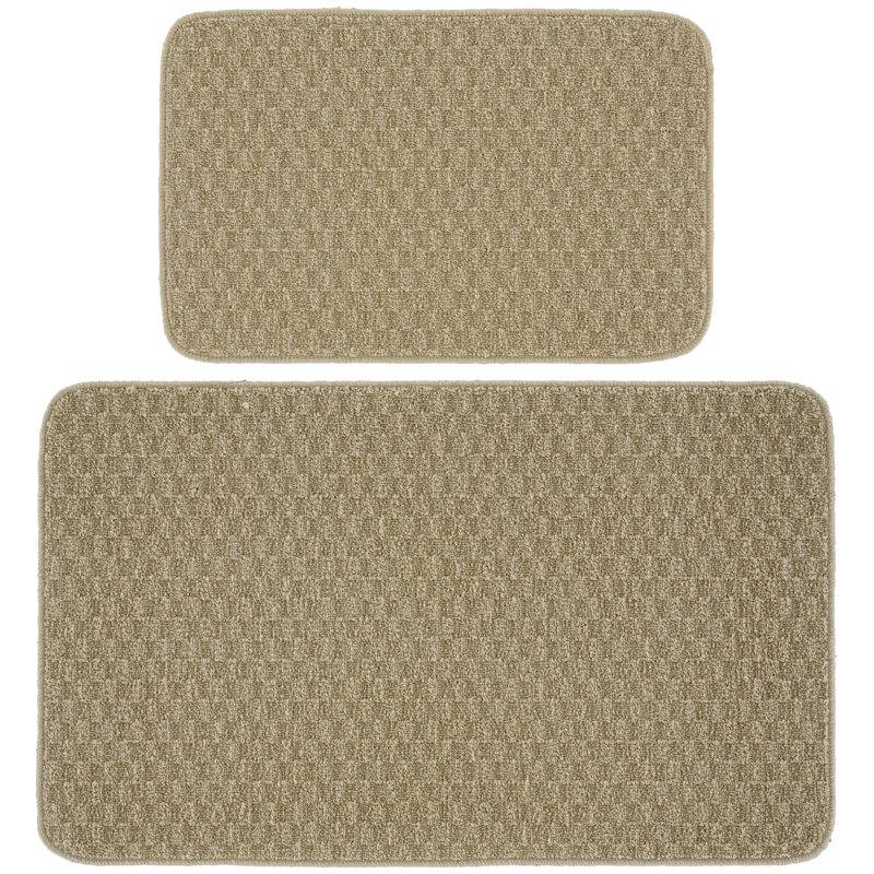 Lomax Non-Skid Kitchen Mat, Tan