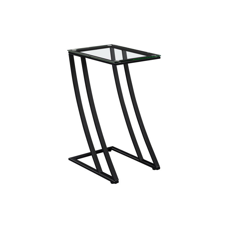Table d'appoint contemporaine et robuste avec options de rangement polyvalentes pour n'importe quelle pièce, Noir
