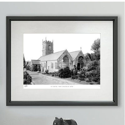 St Erth, The Church 1890 by Francis Frith - Single Picture Frame Print