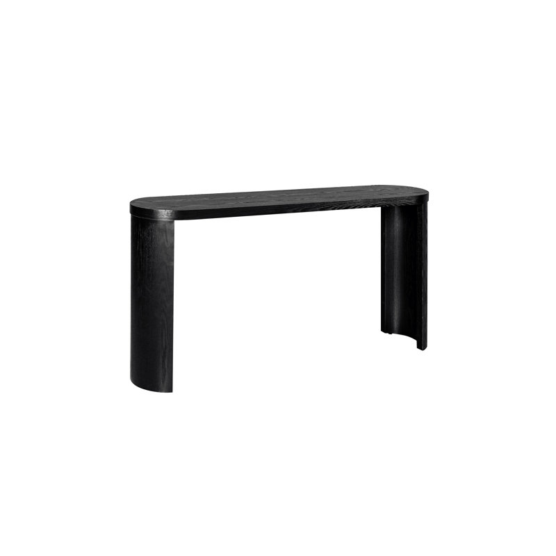 Versatile Entryway Table with Curved Legs, Allowing Inward or Outward Installation, Ideal for Sofas and Entryways, Offering Ample Display Space.