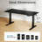 55‘’ Electric Height Adjustment Standing Desk With 4 Memory Presets-1628802792