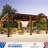 Supreme Premium Cedar Wood Hardtop Slop Roof Gazebo, Outdoor Pavilion Permanent Storage And Grill, Chat And Party Scenes-112027996