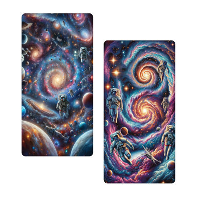 Microfiber Outer Space Fitted Sheet