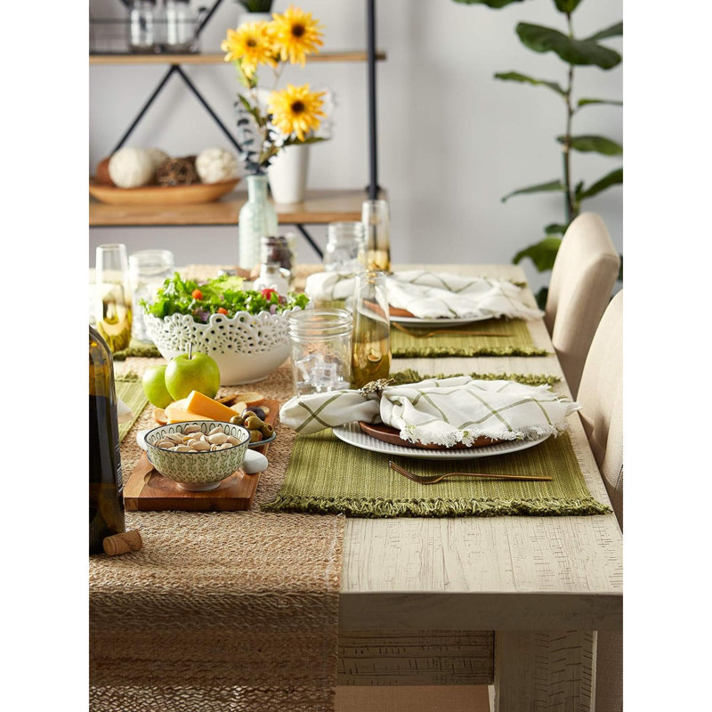 Ensemble de napperons 6 pièces Variegated, Vert