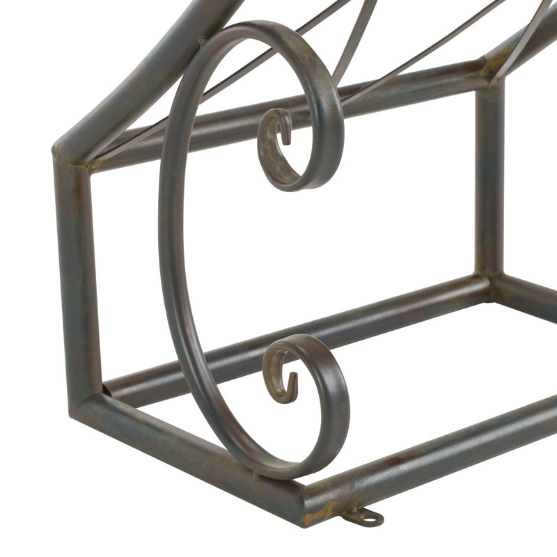 17'' W x 80'' D Iron Arbor, Antique Black