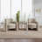Double-layer Upholstered Armchair Barrel Accent Chair-59484718