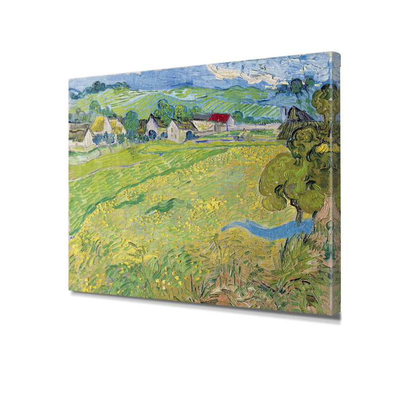 «Les Vesseots in Auvers», art sur toile de Van Gogh, impression sur toile à estampe numérique pour décoration intérieure