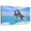 Dolphins Playing At Sea