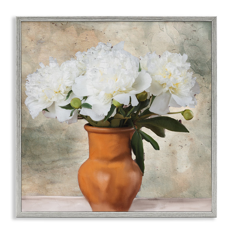 Vase en terre cuite rustique, estampe numérique par Kim Allen, Estampe numérique Farmhouse, H 17 po x l 17 po