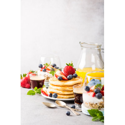 Healthy Summer Breakfast - Wrapped Canvas Print
