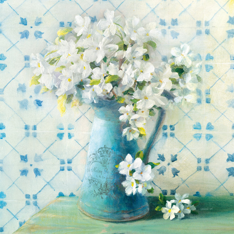 May Blossoms II Crop by Danhui Nai - Wrapped Canvas Painting, 91cm H x 91cm W x 3.8cm D