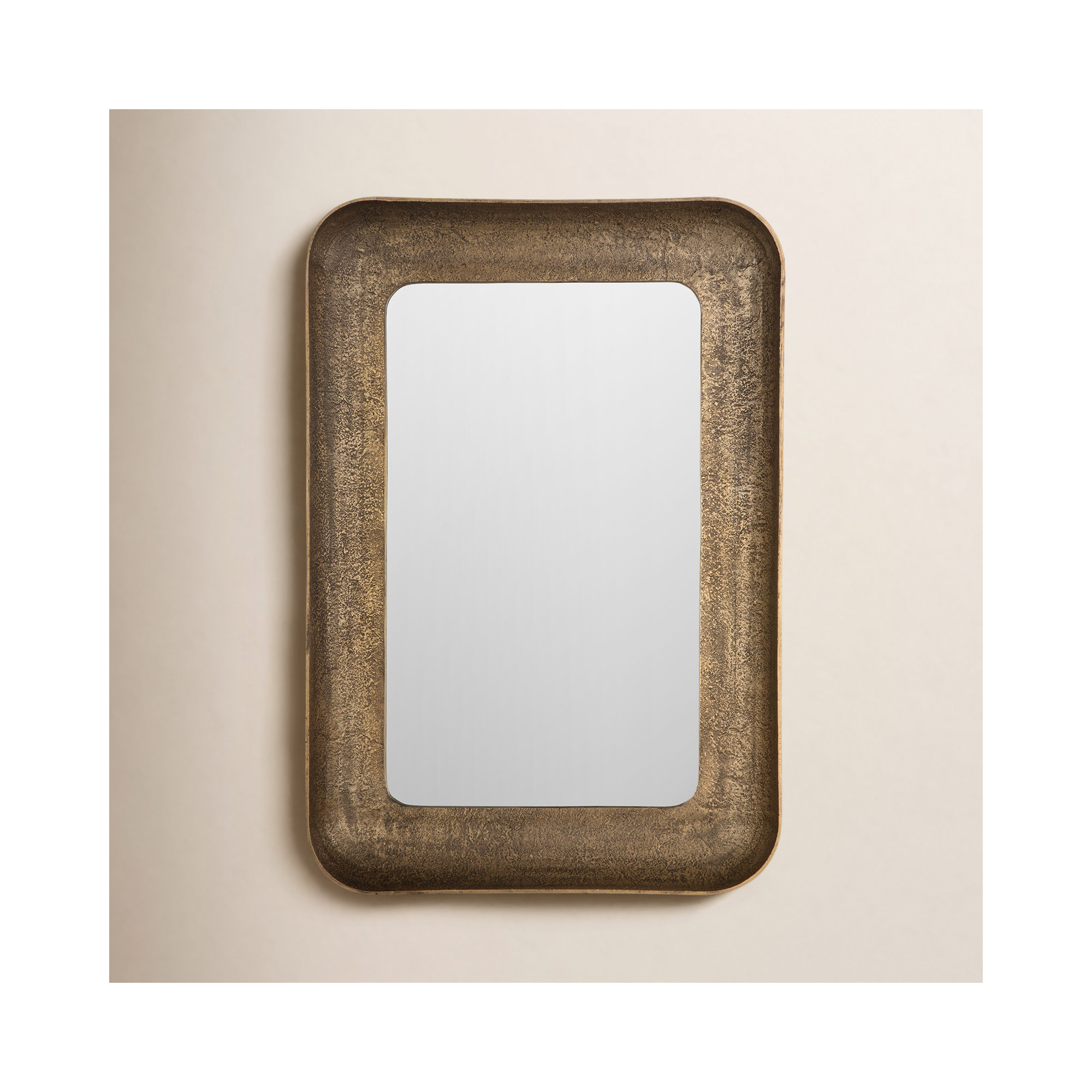 Ibis Antique Brass Mirror