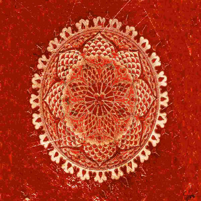 Med Red - Wrapped Canvas Print