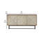 Buffet Breandan en bois d'acacia naturel