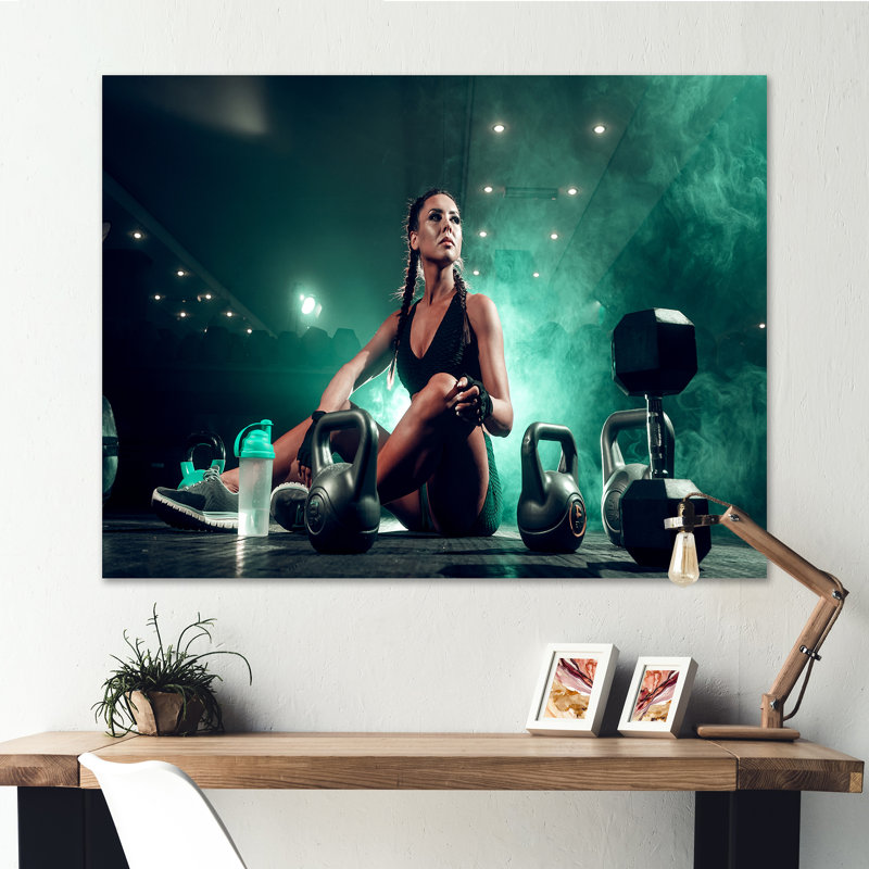 Chery - Aérobie et musculation, salon d'art mural_106271, Toile tendue, H 24 po x l 32 po x P 1 po