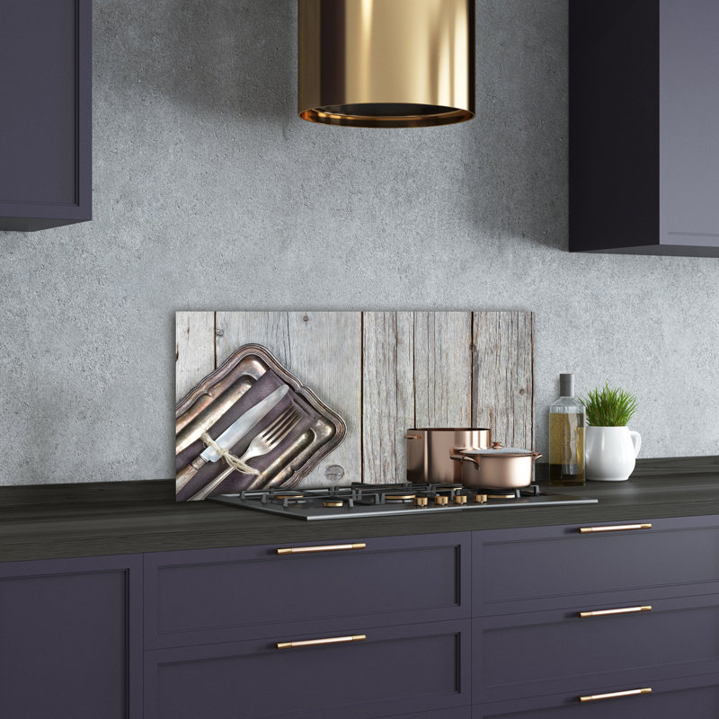 Friona 50cm W x 100cm L Glass Peel and Stick Panel