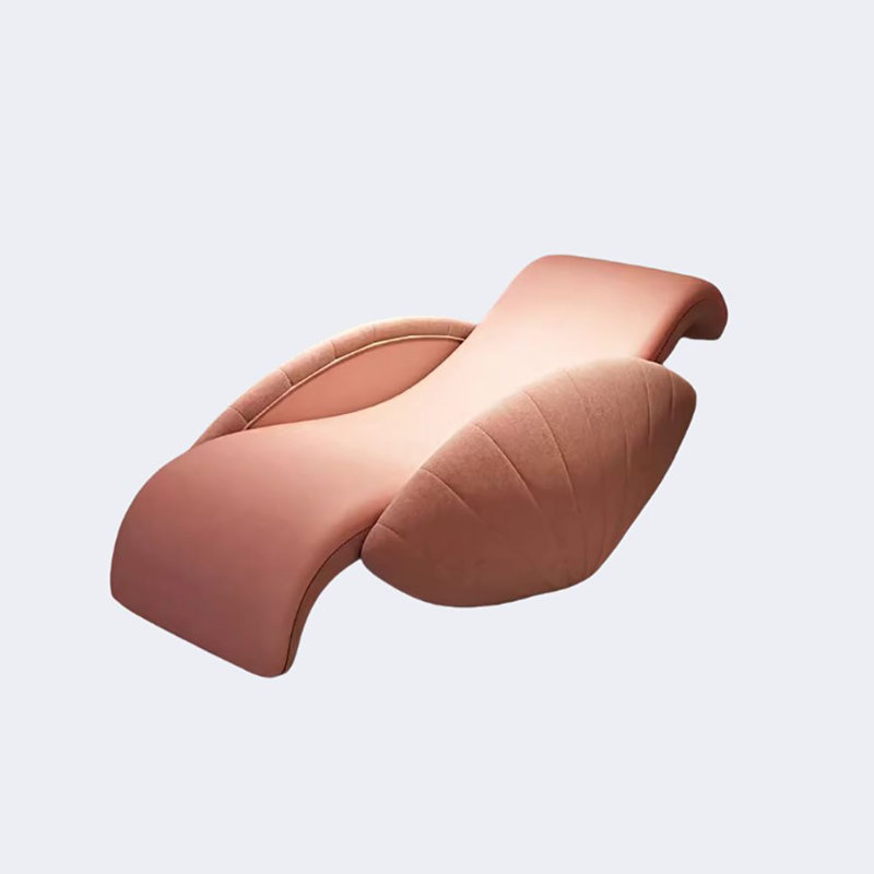 Chaise berçante de luxe Shell, Rose