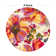 Florentia Floral Tufted Orange/Pink/Ivory Non-Slip Rubberback Area Rug