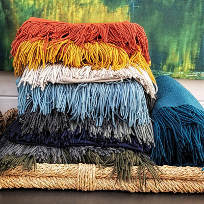 Fish Shed 19 Wild Blueberry Cashmere Throw