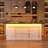 86.6" Large Kitchen Island With Storage And Trash Can Storage
