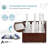 Adiroffice 50-Compartment Mobile Wood Roll File Storage Organizer-87103939