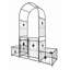 Arche de jardin, arche de jardin en métal avec barrière 79,5 "de large x 86,6 po de hauteur pour plantes grimpantes-116793889