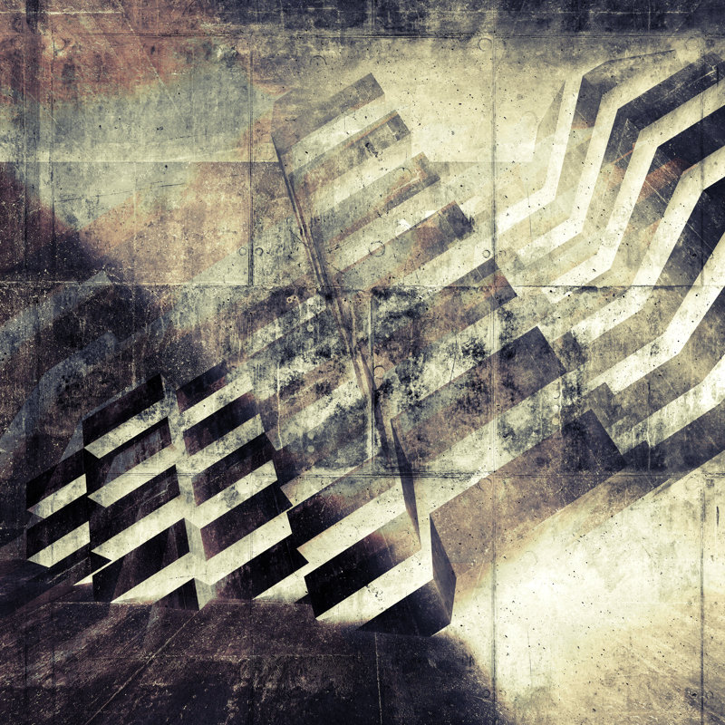 Geometric Pattern - Wrapped Canvas Print, 30cm H x 30cm W