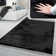 Tapis très doux en noir uni