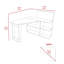 Bureau d'ordinateur en L Fairfield