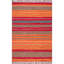 Tapis orange tissé à plat à la main Dupuis-26049994