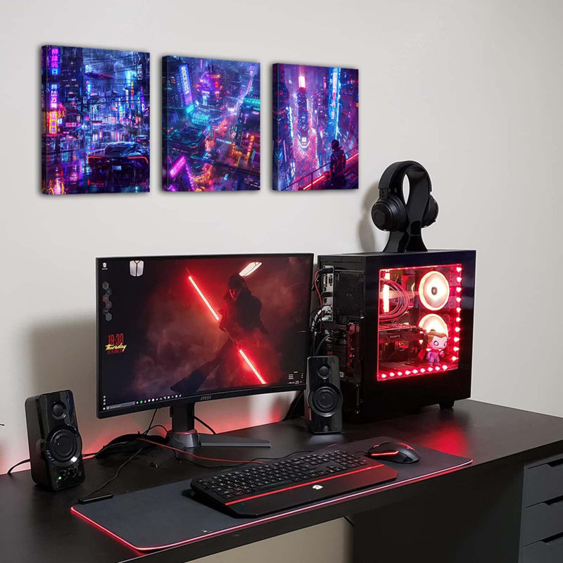 3 Piece Wrapped Canvas Wall Art