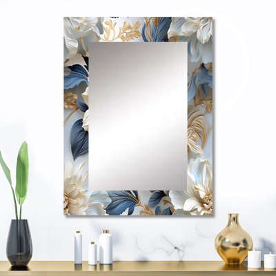 Kruse Ethereal Rococo Flourish Victorian Pattern - Miroir mural décoratif floral