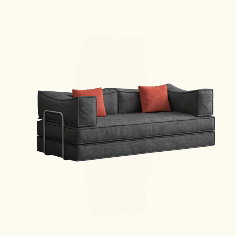 Canapé modulaire, canapé convertible Pudding Block, canapé-lit sur pied avec accoudoirs et canapé-lit confortable, canapé à compression pour le salon et la chambre à coucher