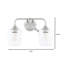 Éclairage pour meuble-lavabo 2 lumières Ahren-1359740773