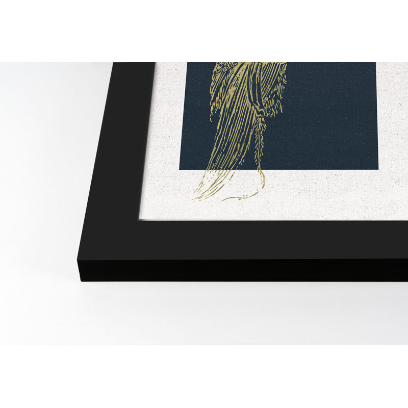 «Gold Line Art», reproduction encadrée