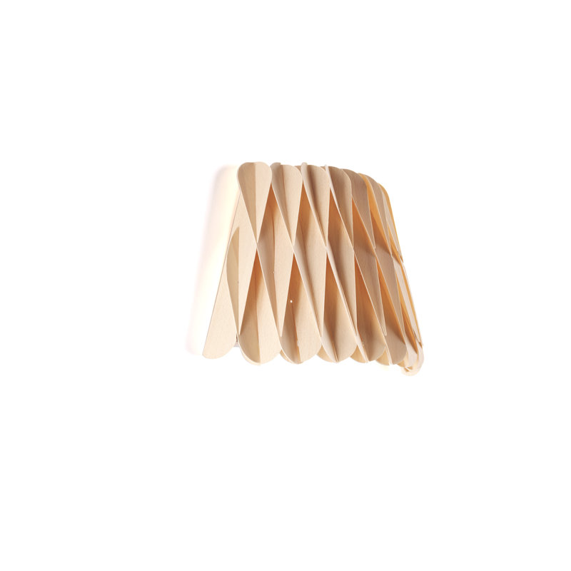 Lola 1 - Light Flush Mounted Sconce, Natural Beech