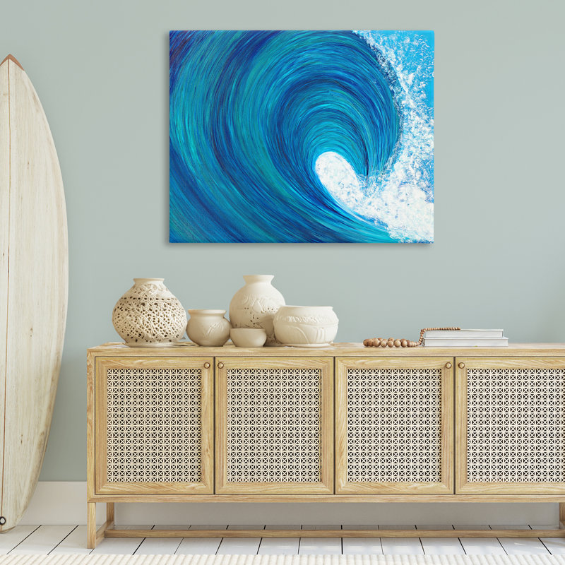 «Swirling Ocean Wave» par Megan Morris, H 36 po x l 48 po