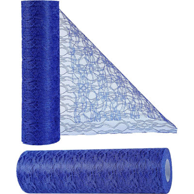 82 Ft Retro Lace Table Runner Roll, Decorative Lace Table Ribbon for Wedding, Bridal Shower, Birthday Party & Gift Wrapping