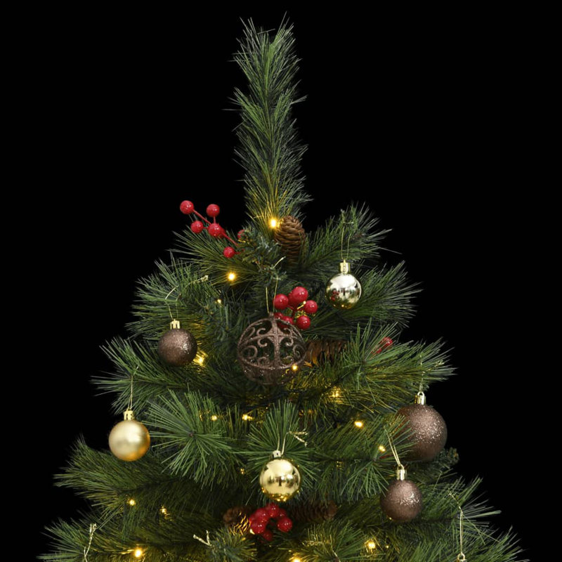 Arbre de Noël artificiel éclairé 3,9 pi