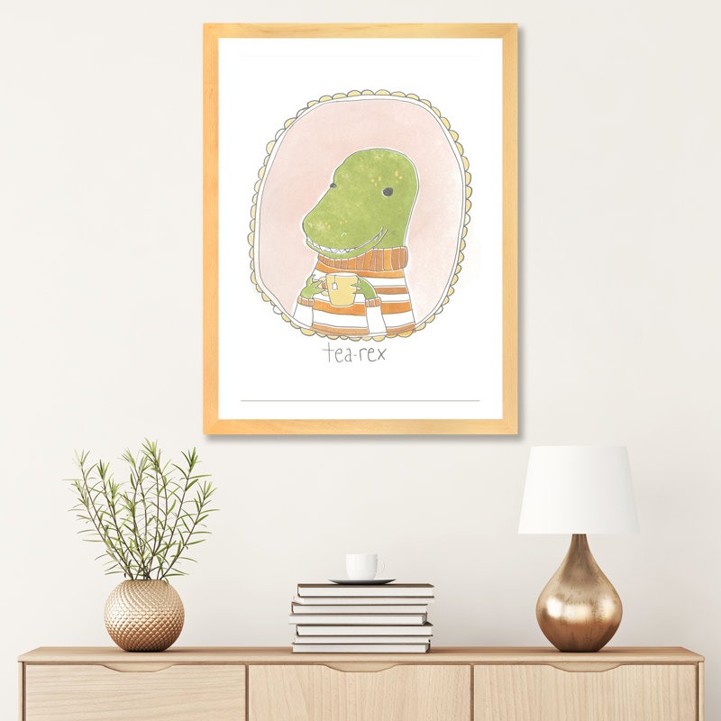 Décoration murale pour enfants avec caféine Cutie IV, H 24 po x l 16 po x P 1 po, Papier encadré naturel