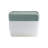 Wham Clip 5x 8.5L Rectangular Plastic Storage Boxes with Secure Clip Lock Lids. L:39 x W:29 x H:10.5cm Clear/Green Milieu/Stone-107097840