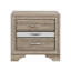 Table de chevet avec finition naturelle Ryder