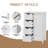 Floor Storage Cabinet Freestanding Bathroom Cabinet With 4 Drawers And Adjustable Shelf
