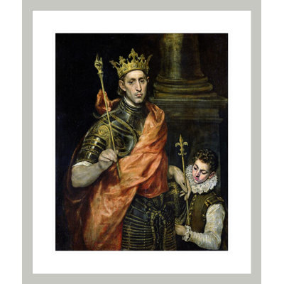 St. Louis (1215-70) and his Page by El Greco -Framed Giclee Print