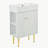 21.6" white Bathroom vanity