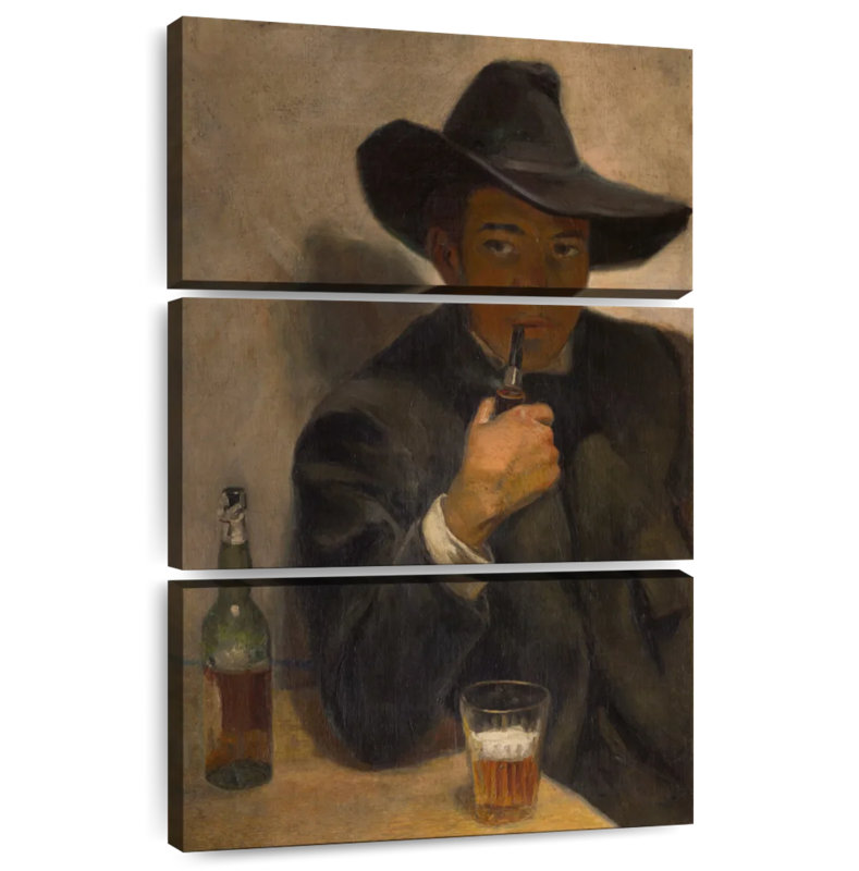 Leisha Self-Portrait With Broad-Brimmed Hat, 38" H x 24" W