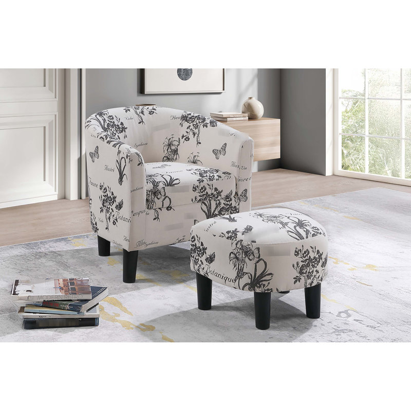 Chaise d'appoint contemporaine blanche avec dossier arrondi, style rétro accueillant et design confortable et compact