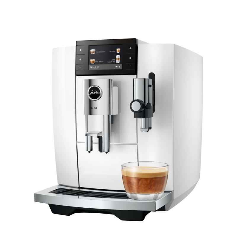 E10 Piano White Coffee and Espresso Machine